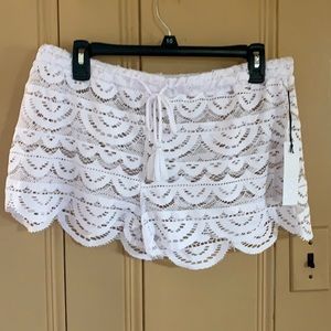 Lace Swim Cover Up Shorts